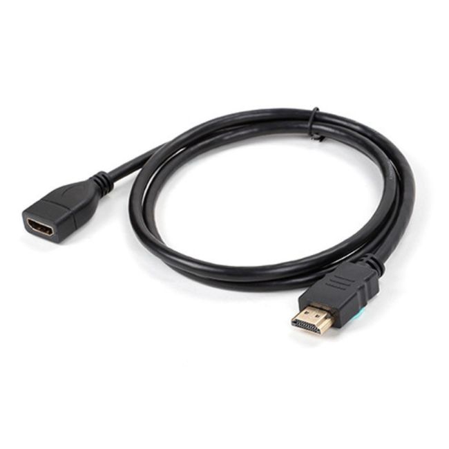 HDMI julkinen ja naaras jatkettu teräväpiirtokaapeli